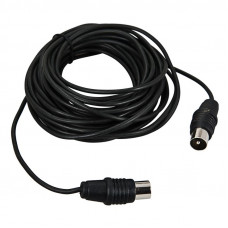 Шнур ТВ штекер - ТВ штекер, 3м, черный REXANT