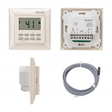 Терморегулятор цифровой RX-527H программируемый, совместим с Legrand серии Valena, бежевый REXANT