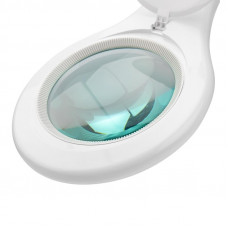 Лупа на струбцине круглая 5D с подсветкой 56 SMD LED, ø127мм, белая REXANT