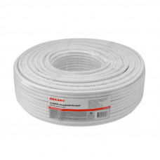 Кабель коаксиальный RG-6U, 75Ом, CCS/Al/Al, 64%, 100м, INDOOR, белый REXANT
