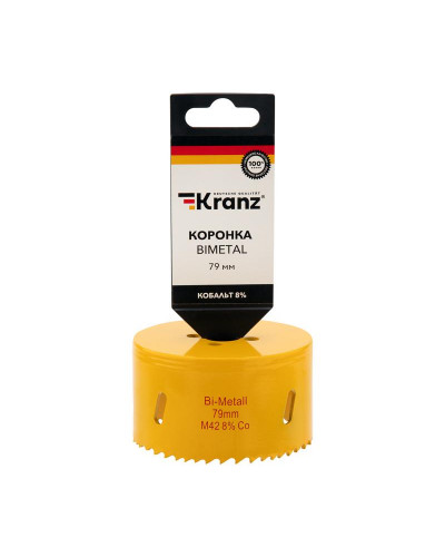 Коронка Bimetal 79мм KRANZ