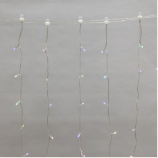 Дождь (занавес) Wi-Fi 3х3 м, прозрачный ПВХ, 180 LED RGB, не соединяется