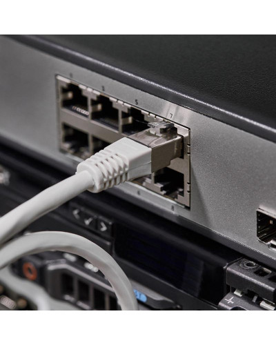 Шнур коммутационный, патч-корд F/UTP RJ45-RJ45, CAT 6, LSZH серый, 0,5м REXANT