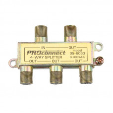 Делитель ТВх4 под F-разъем, 5-900МГц PROconnect
