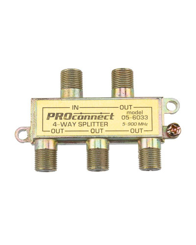 Делитель ТВх4 под F-разъем, 5-900МГц PROconnect