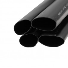 Трубка термоусаживаемая СТТК (2:1) двустенная клеевая 38,1/19,05мм, черная, упаковка 4 шт. по 1м REXANT