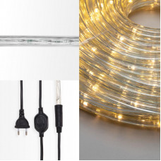 Дюралайт LED, фиксинг (2W), 24 LED/м, теплый белый, 25 м