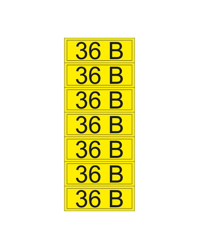 Наклейка знак электробезопасности «36 В» 35х100 мм REXANT (7шт на листе)