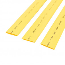 Трубка термоусаживаемая ТУТ нг 30,0/15,0мм, желтая, упаковка 10 шт. по 1м REXANT