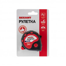 Рулетка измерительная Профи прорезиненный корпус, 3м х 16мм REXANT