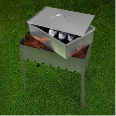 Набор для копчения (коптильня одноуровневая Гурман-1, щепа) СОКОЛ