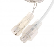 Гирлянда светодиодная Айсикл (бахрома) 10х0,6м, с эффектом мерцания, прозрачный провод, IP44, 230В, диоды БЕЛЫЕ, 238LED NEON-NIGHT