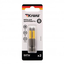 Бита для шуруповерта PZ1х50 мм (2 шт./уп.) Kranz