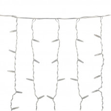 Гирлянда светодиодная Занавес 2х0,8м 160 LED ТЕПЛЫЙ БЕЛЫЙ прозрачный ПВХ IP65 эффект мерцания 230В нужен блок 303-500-1 NEON-NIGHT