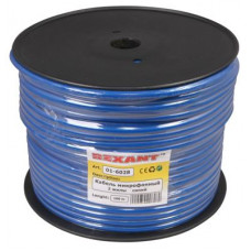 Кабель микрофонный 2х0,25мм², ø 6,8мм, синий, 100м REXANT
