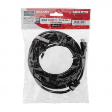 Шнур HDMI - DVI-D, 7м, Gold, с фильтрами REXANT