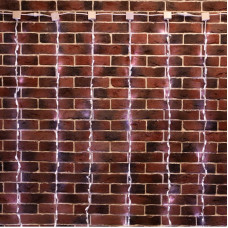 Гирлянда LED - Умный дождь, 3 секции 1x3 м, 4x3 нитей, 30W, 24V, 8 каналов, 672 БЕЛЫХ диода, IP65