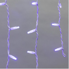 Гирлянда светодиодная Бахрома (Айсикл) 5,6x0,9м 240 LED КРАСНЫЙ черный каучук, IP67 3,3мм постоянное свечение 230В блок в комплекте NEON-NIGHT