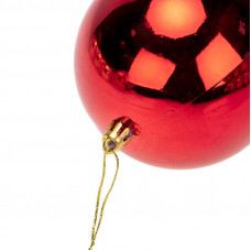 Елочная фигура Шар Ø 10 см, цвет красный глянцевый