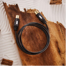 Шнур DIN 5 Pin - DIN 5 Pin, 1,5м, Gold REXANT