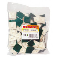 Площадка самоклеящаяся 30х30 мм, белая (100 шт/уп) REXANT