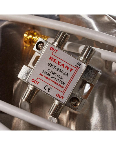 Делитель ТВх3 под F-разъем, 5-2500МГц СПУТНИК REXANT