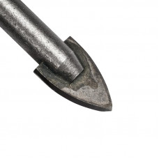 Сверло по стеклу и керамике 12 мм, 2 грани, цилиндр. хвостовик Kranz