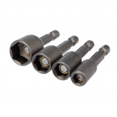 Набор ключей-насадок магнитных 6/8/10/13х48 мм с шестигранной головкой Kranz