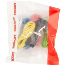 Набор автопровода «Радуга» 1х1,00мм, 6 цветов (белый, желтый, зеленый, красный, синий, черный) по 3м REXANT