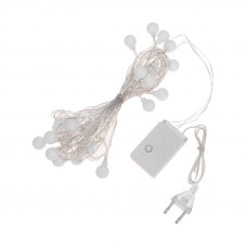 Гирлянда светодиодная Шарики 5м, 20LED, IP20, прозрачный провод, свечение мульти (RG/RB), контроллер 8 режимов, 230В NEON-NIGHT