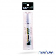 Маркер меловой Chalk Marker 3мм, спиртовая основа, белый MunHwa