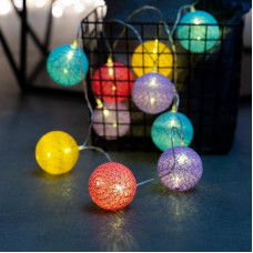 Тайские фонарики Фейерверк 5 м, 25 LED, прозрачный ПВХ, теплый белый, питание USB NEON-NIGHT