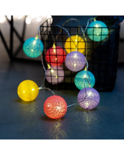 Тайские фонарики Фейерверк 5 м, 25 LED, прозрачный ПВХ, теплый белый, питание USB NEON-NIGHT
