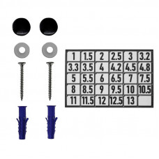 Держатель для сверл настенный, черный REXANT