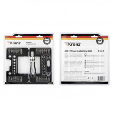 Набор отверток 38 предметов в кейсе KRANZ