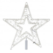 Светодиодная фигура Звезда 80 см, 80 светодиодов, с трубой и подвесом, цвет свечения теплый белый/белый NEON-NIGHT