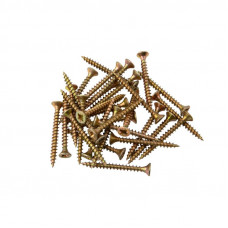 Саморез универсальный 3,5х35 мм, желтый цинк, пакет (50 шт/уп) KRANZ