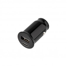 Автомобильное зарядное устройство c двумя портами USB-A+Type-С 12Вт REXANT