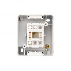 Переключатель проходной INDUSTRIAL IP54 о/у, белый KRANZ