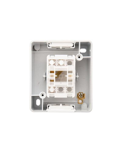 Переключатель проходной INDUSTRIAL IP54 о/у, белый KRANZ