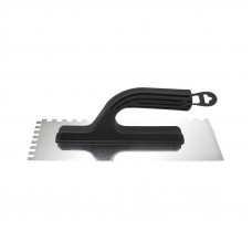 Гладилка нержавеющая 130х270 мм, зуб 8х8 мм, пластиковая ручка REXANT