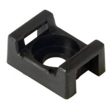 Площадка для крепления стяжки 22x16х4 мм, черная (100 шт/уп) REXANT