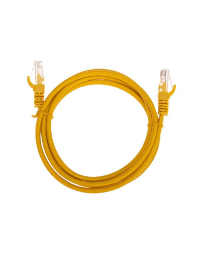 Патч-корд U/UTP, CAT 5e, RJ45-RJ45, 26AWG, LSZH, желтый, 1,5м REXANT