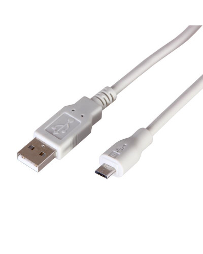 Кабель USB-A – micro USB, 1А, 3м, серый REXANT