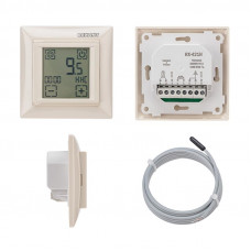 Терморегулятор цифровой RX-421H сенсорный, программируемый, совместим с Legrand серии Valena, бежевый REXANT