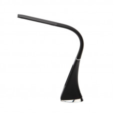 Светильник настольный REXANT Cesar LED с поворотом излучающей поверхности на 360°, 5000 К, часы, термометр, будильник, календарь, цвет черный