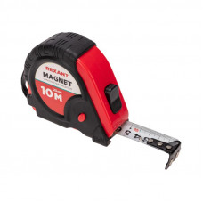Рулетка измерительная Профи прорезиненный корпус, магнитная, 10м х 25мм REXANT