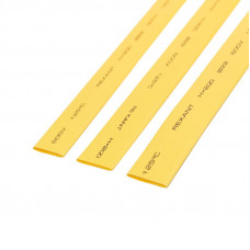 Трубка термоусаживаемая ТУТ нг 22,0/11,0мм, желтая, упаковка 10 шт. по 1м REXANT
