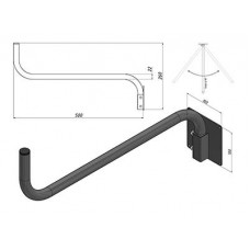 Кронштейн поворотный Севастополь-1, 50см REXANT