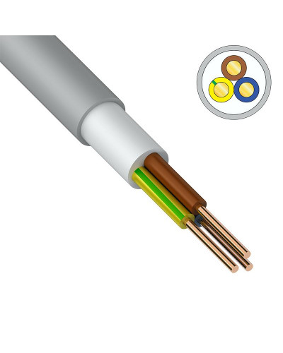 Кабель силовой медный NUM-J 3x1,5 мм² 100 м ГОСТ 31996-2012, ТУ 3520-015-38229892-2015